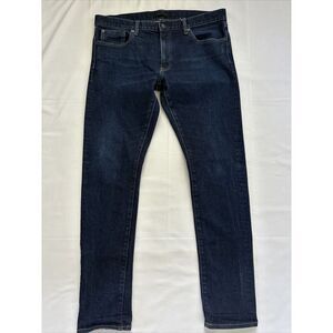 Uniqlo Red Line Kaihara Selvedge SLIM FIT Straight LOW Stretch Jeans Mens 36x34